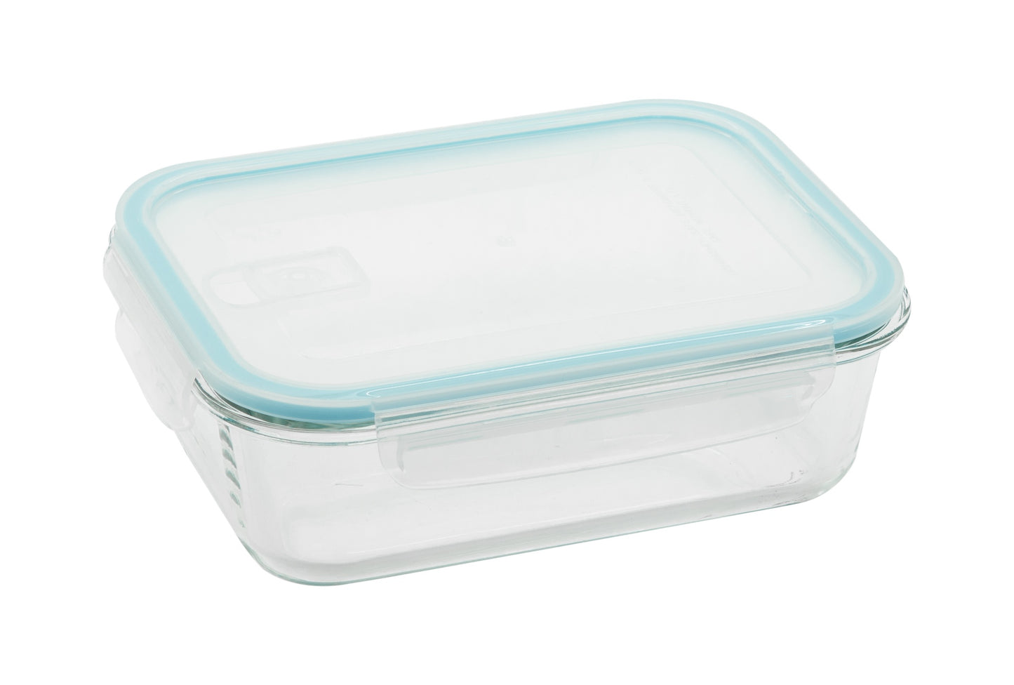 Contenedor Rectangular Con Tapa Con Ventilación Vidrio 1.5 Lt