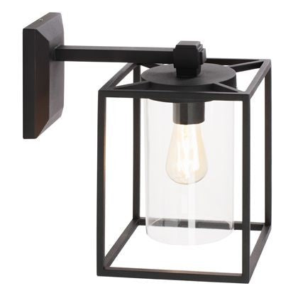 Aplique Fondo E27 línea domus negro