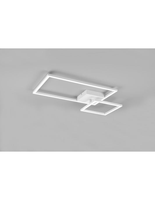 Lámpara de techo cuadrada ajustable LED Dimmer Pan White Trio Lighting