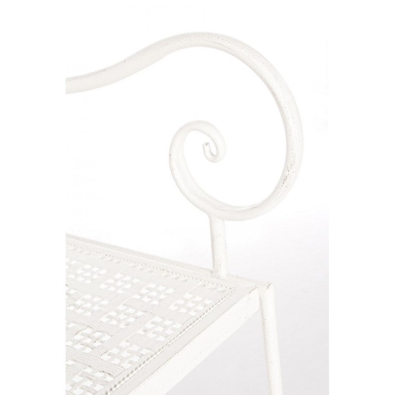 Banco plegable de acero de dos plazas Bianca EMILY 115x60x h92 cm