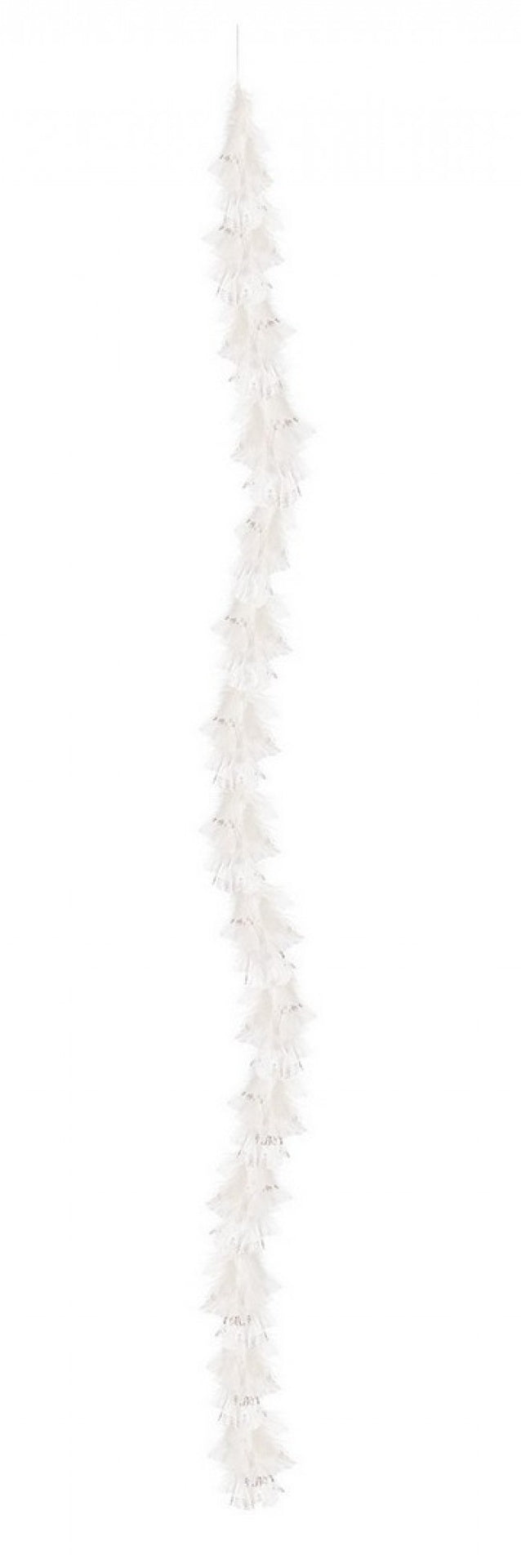 6x Cordel Plumas Softy Blanco 150cm