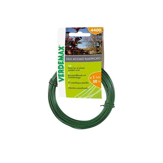 Alambre de acero redondo recubierto de verde