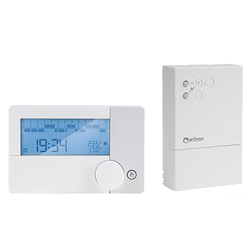 Kit radio cronotermostato + receptor blanco