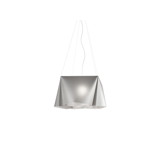 Suspensión 3 Luces Plata en Metal Cromado Cm. 59 x 31h
