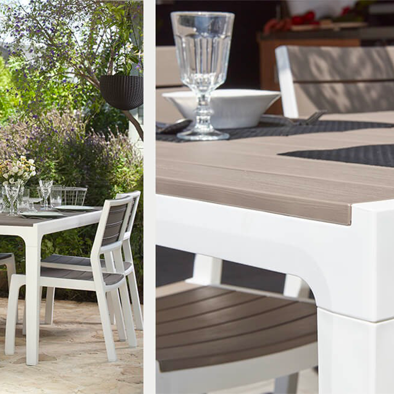 Mesa Keter Harmony blanco-capuvvino 160x90 cm