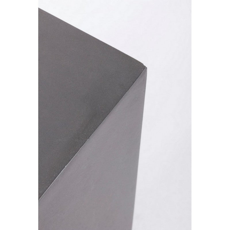 Juego de 3 columnas para muebles de jardín cuadradas antracita melange