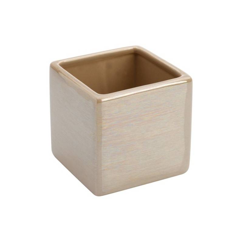 Elegante portacepillos de dientes beige de la serie Cuba.