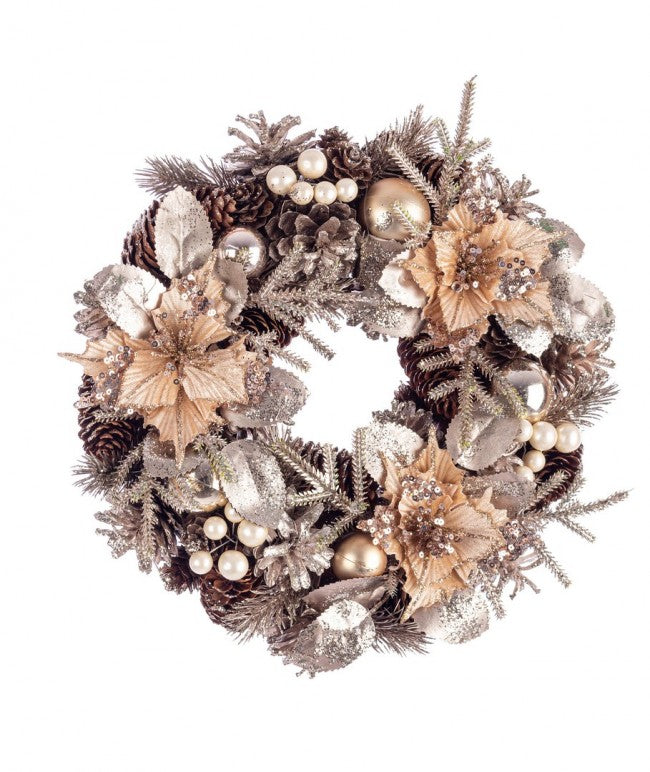 2x Corona Alara Poinsettia Champán D30