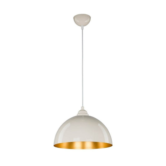 Lampada a sospensione Topak ASZ0948 in metallo bianco EFFEZ