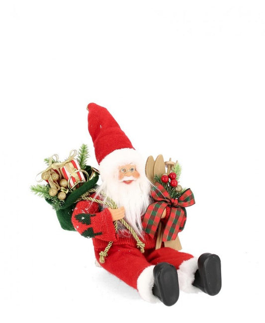 6x Papá Noel Lorick sentado rojo