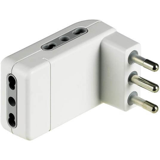 Bticino S3606De Adaptador para toma de corriente tipo L (It) Blanco