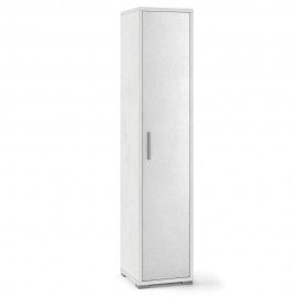 Armario multiusos estrecho en madera Ossido White 39x41x h182 cm