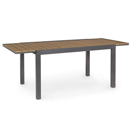 Mesa extensible Elias aluminio 140-200x90 cm