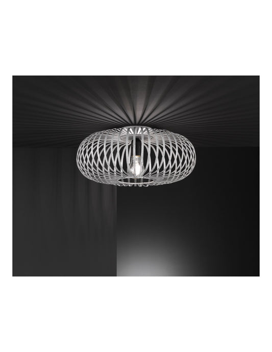 Johann lámpara de techo 1xE27 gris antiguo Ø40 cm Trio Lighting