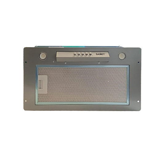 Campana extractora empotrable bajo mueble color gris 49,5x28 cm