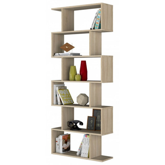 Mueble de diseño librería de roble descompuesto 80 x 25 x 192 h cm