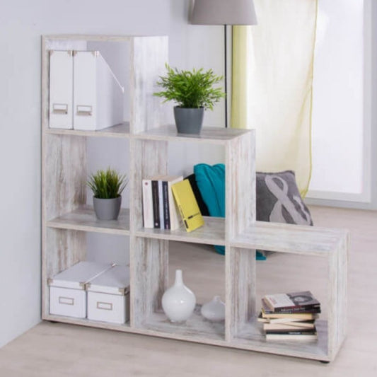 Consumed Librería escalera blanca BERGAMO1 116x33x h118 cm