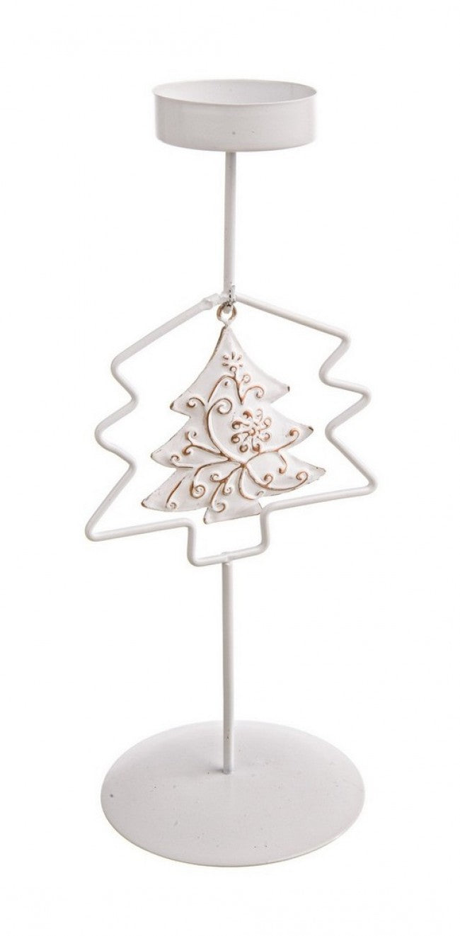 6x Portavelas de pino barroco