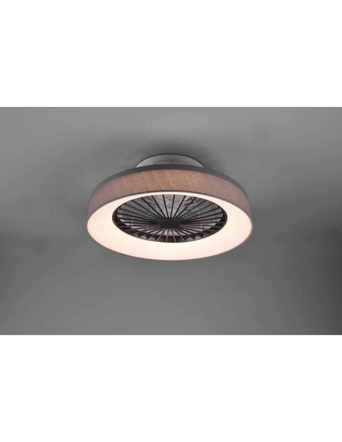 Luz de ventilador moderna LED 30w regulable Farsund Grey Trio Lighting