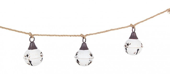 4x Cuerda 6F Campana Metálica Blanca