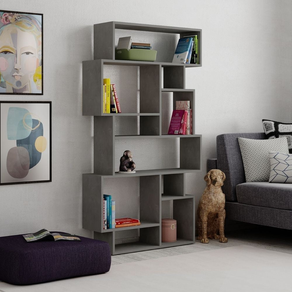 Librería horizontal de hormigón de doble cara Karmato