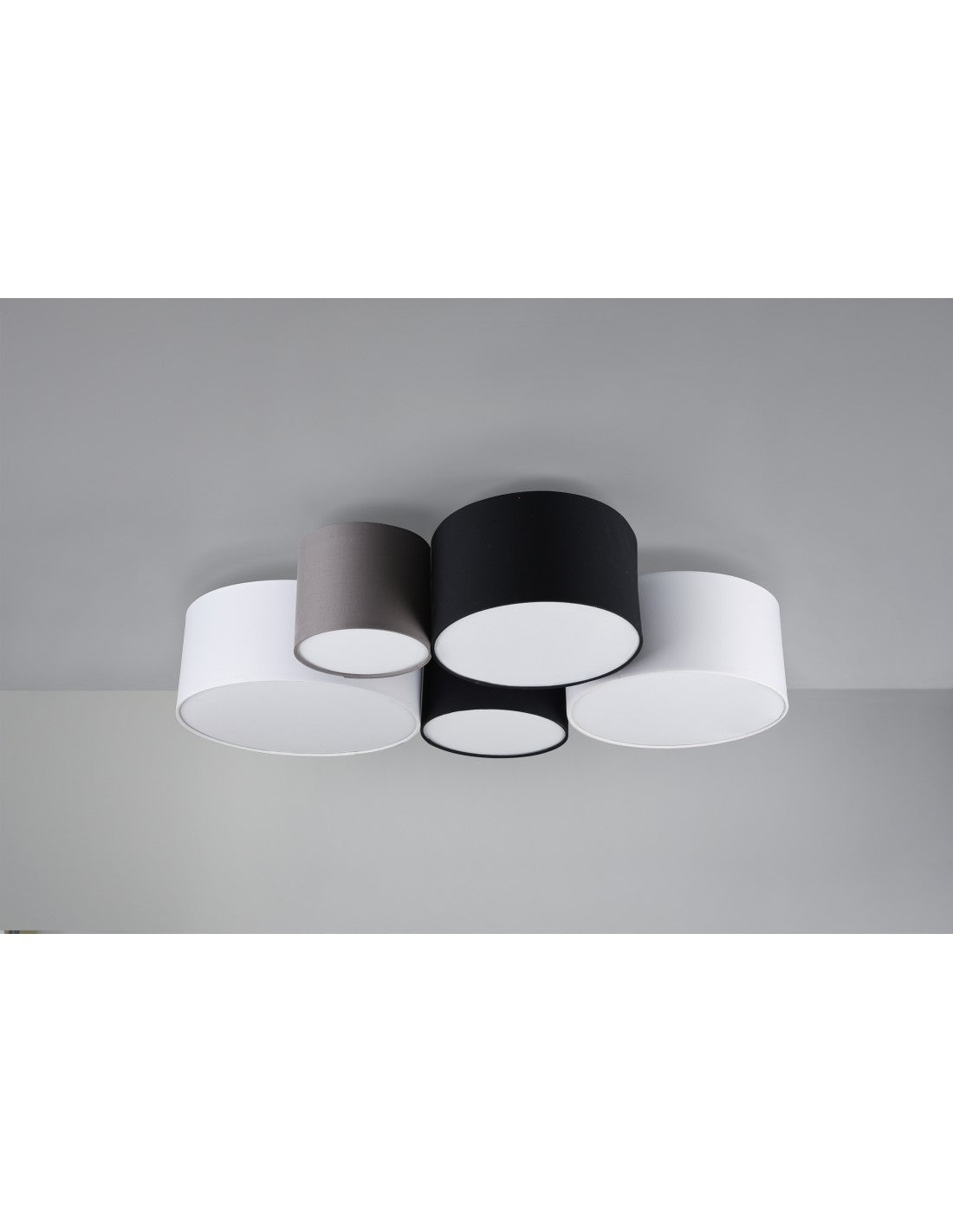 Lámpara de techo para hotel 5xE27 Multicolor Cilindros L90 cm Trio Lighting
