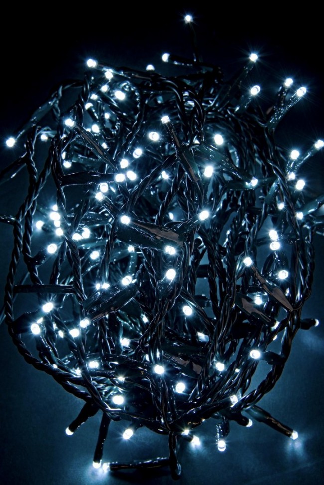 6x 1200L Blanco 3mm Cable Verde IP44