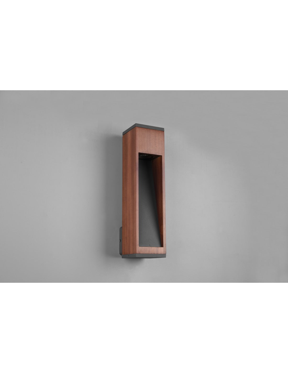 Aplique de exterior rectangular Canning GU10 Madera natural IP54 Trio Lighting
