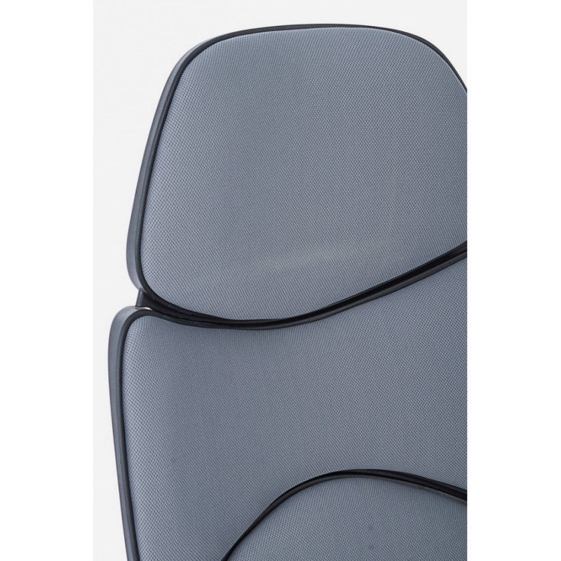 Sillón de oficina con reposabrazos en tela Gris Oscuro ARMSTRONG 64x69 x h118,5-128 cm