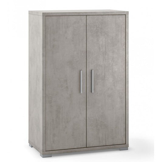 Armario multiusos con dos puertas Beton Cemento 71x41x h110 cm