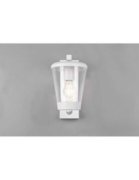 Aplique Linterna Cavado Blanco IP44 Sensor de movimiento Trio Lighting