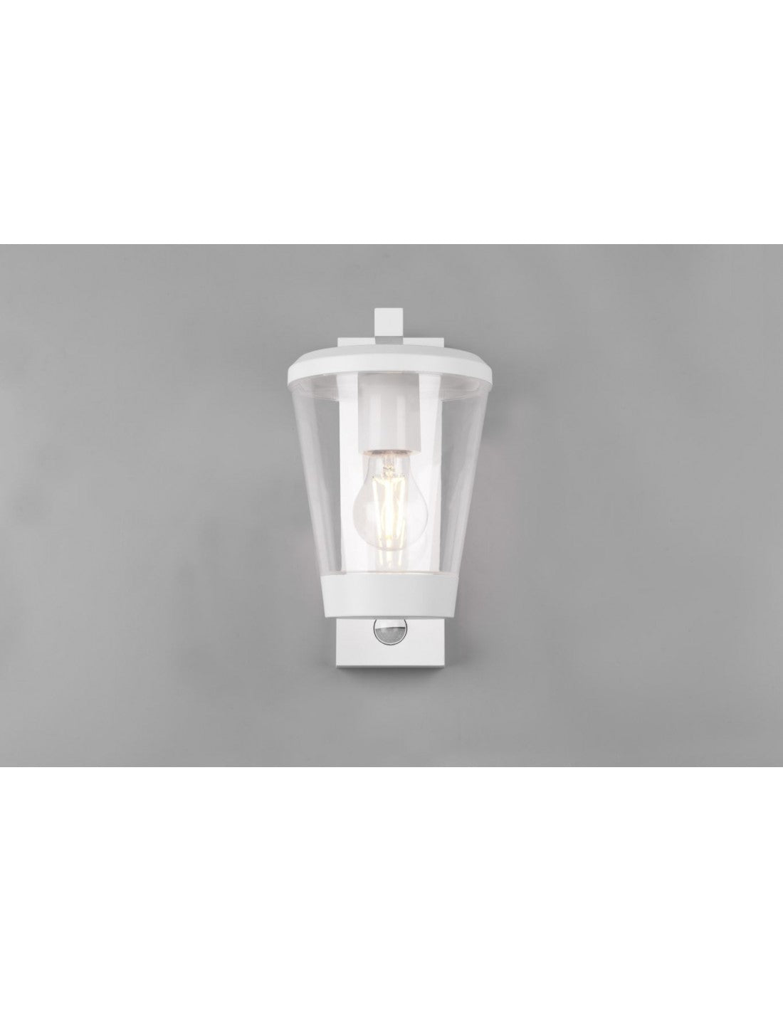 Aplique Linterna Cavado Blanco IP44 Sensor de movimiento Trio Lighting