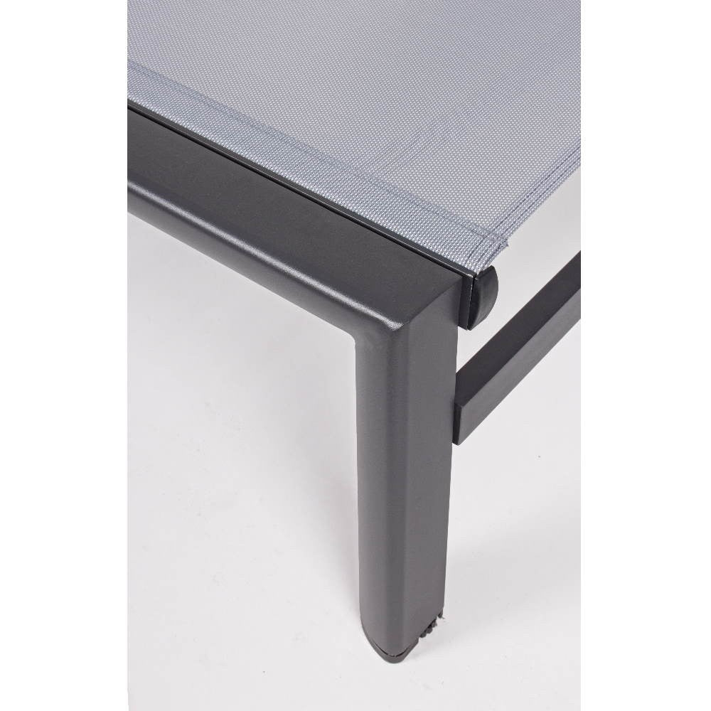 Tumbona Skipper Bizzotto con ruedas antracita