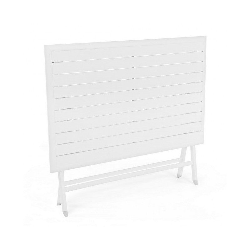 Mesa exterior ELIN aluminio blanco 110x70x h71 cm