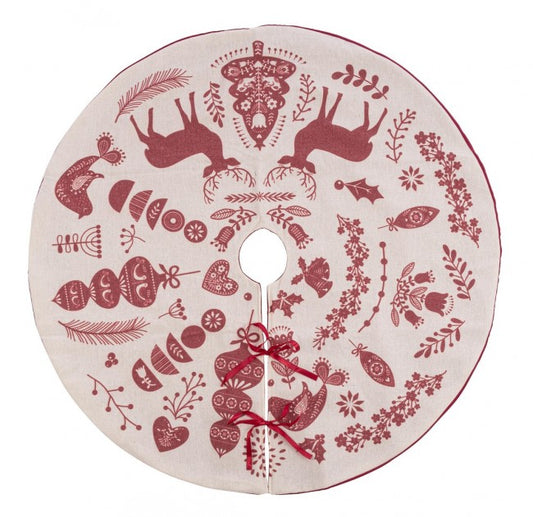 4x Cubiertas para la base del árbol de la victoria en color marfil