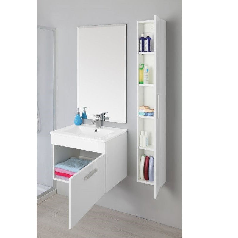 Composición de baño suspendida blanca 61x47x h47 cm