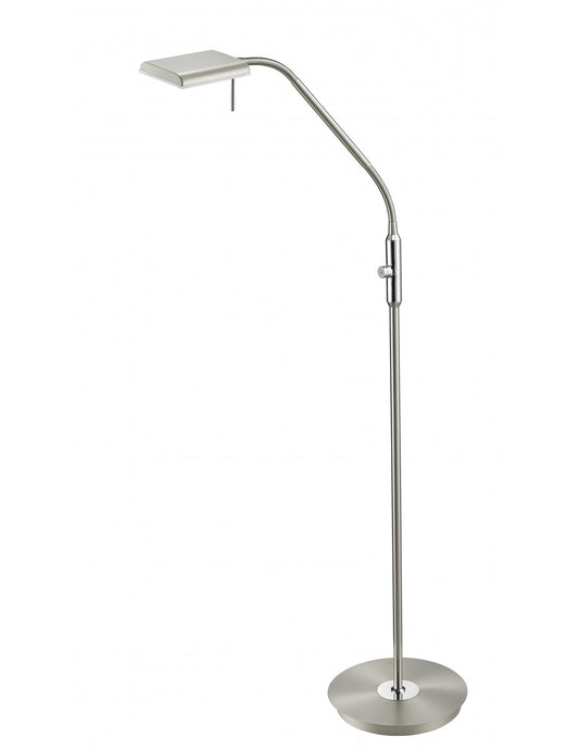 Lámpara De Pie Moderna Led Dimmer Bergamo Nichel Trio Lighting