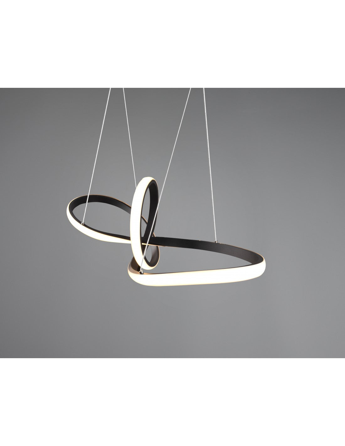 Sansa Colgante Led 28w Regulable Negro L80 cm Trio Lighting