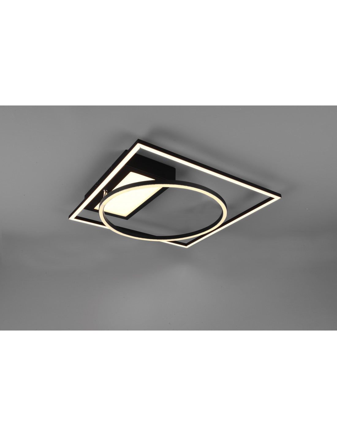 Downey Plafón Led 34w Negro L64 cm Regulable Trio Lighting