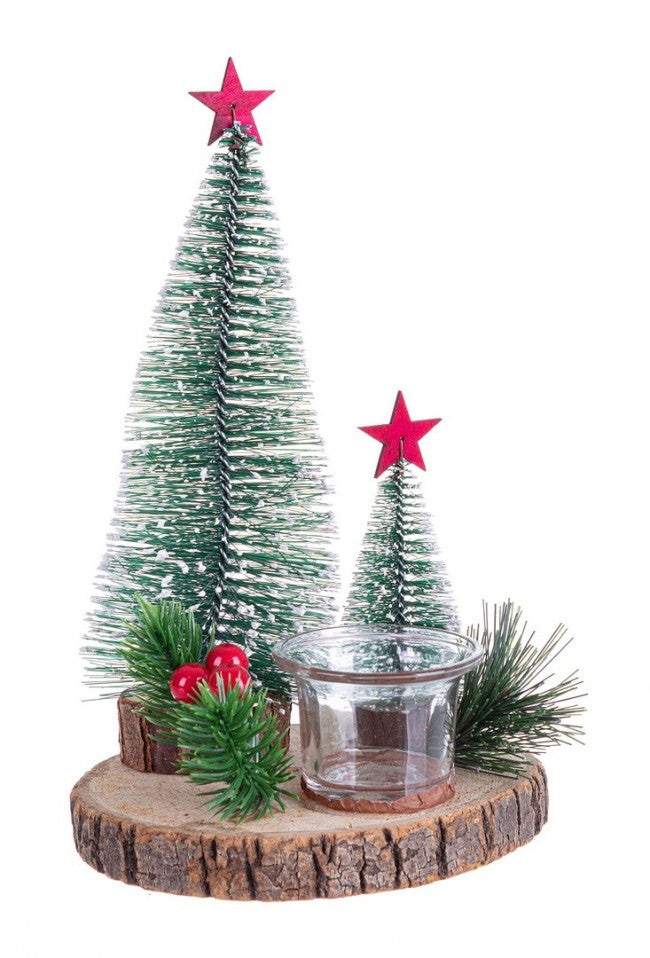 2x Portavelas 1P Sylvia A Verde D12X24H