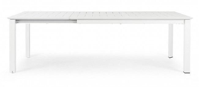 Mesa de jardín extensible Konnor blanca
