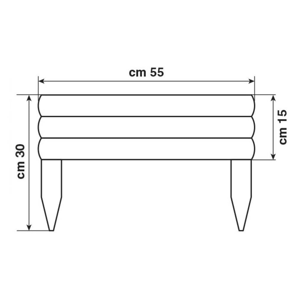 Valla de madera 55 x 30 centímetros para plantas Vampiro