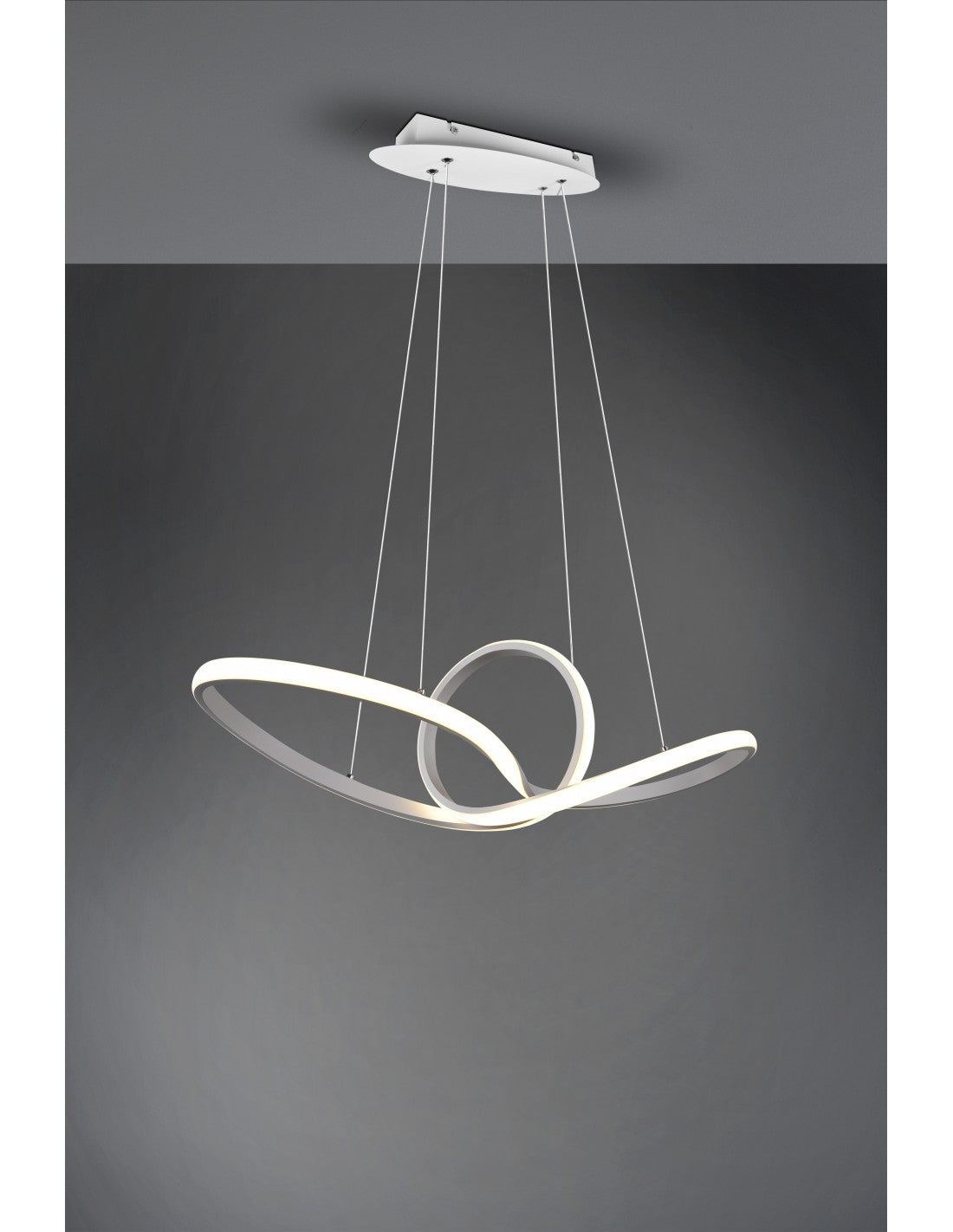 Colgante LED Sansa 28w Regulable Blanco L80 cm Trio Lighting