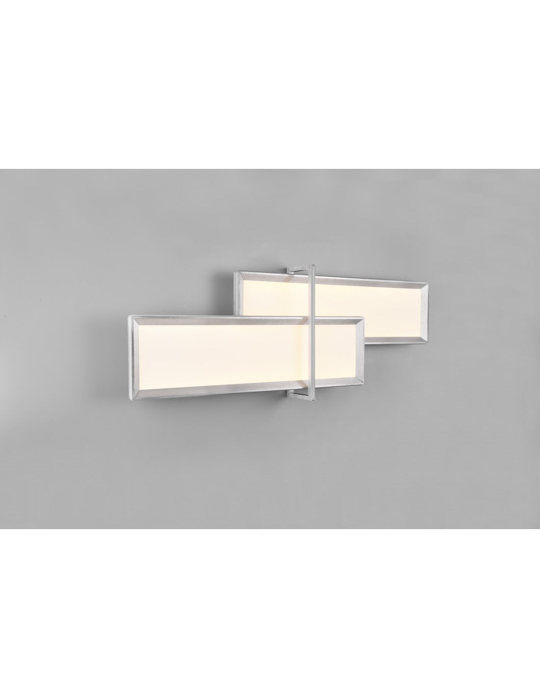 Lámpara de Techo 2 Rectángulos LED Dimmer Charleston Aluminio Trio Lighting