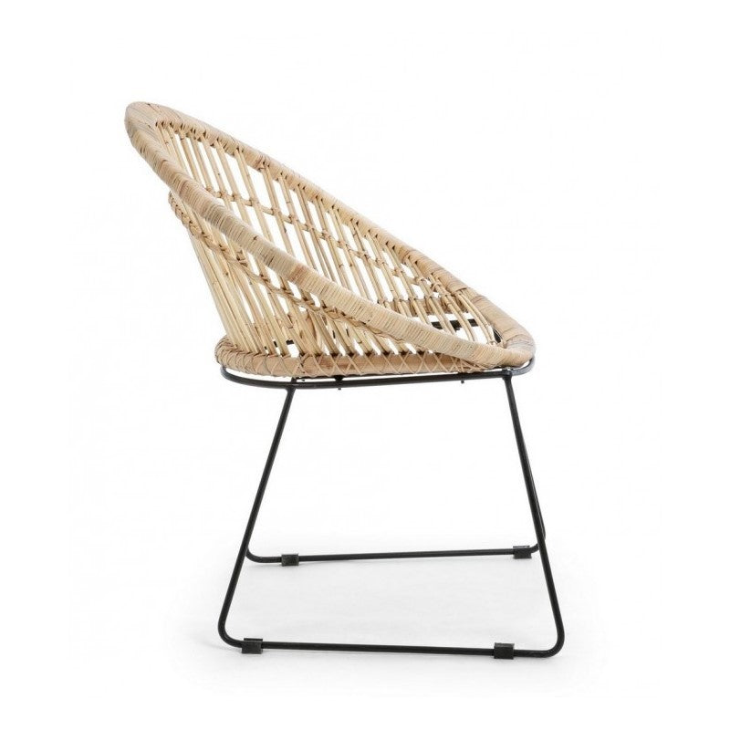 Sillón rústico Cayes natural