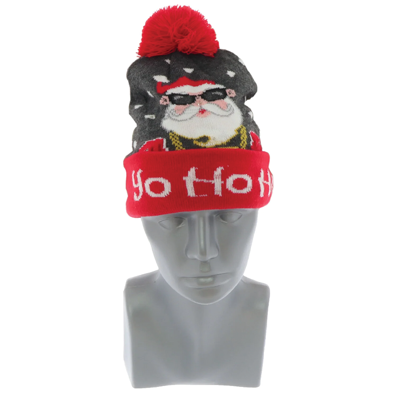 Gorro navideño con goteo de Papá Noel 22 x 21 x 4 cm