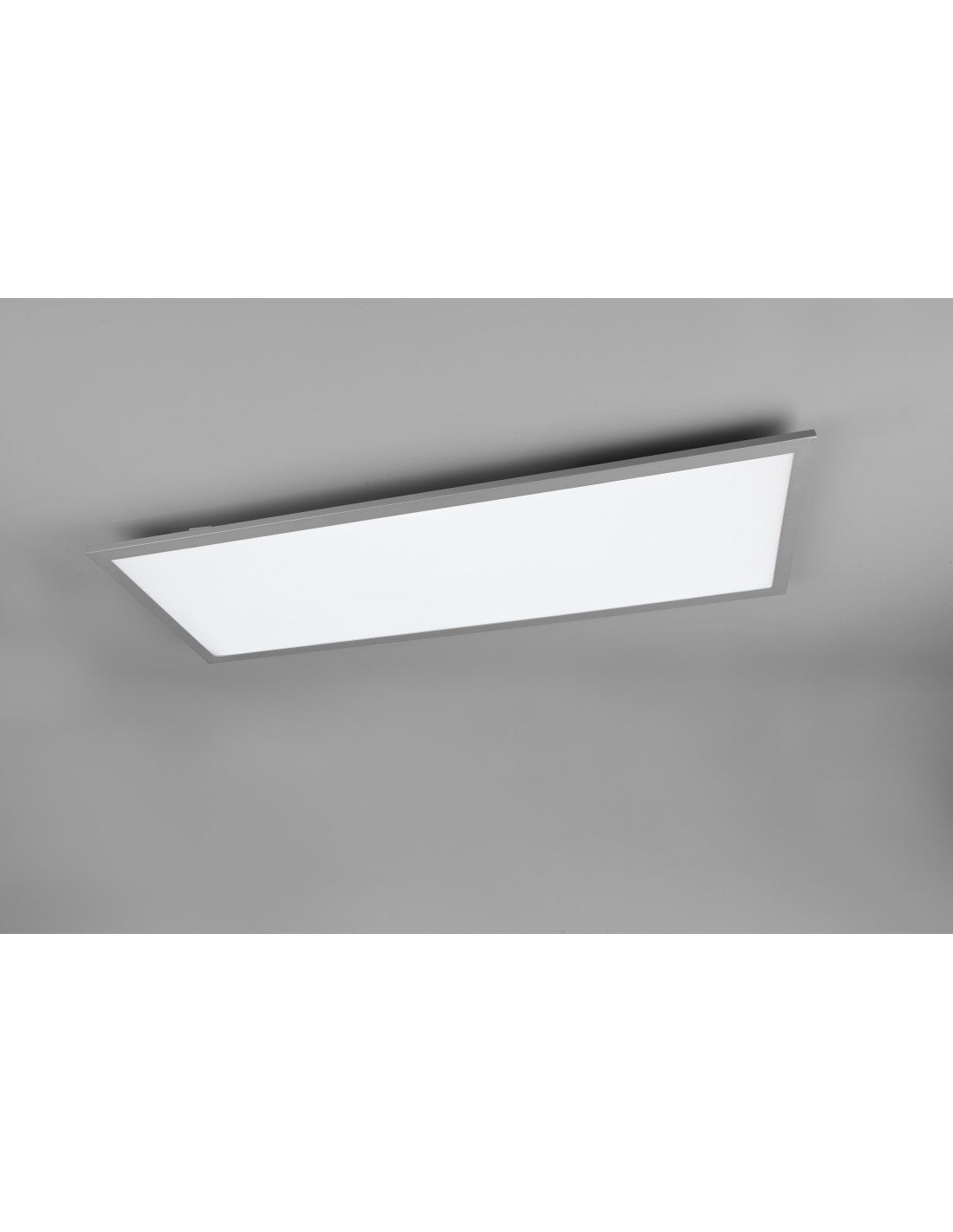 Lámpara de techo LED rectangular con función de luz nocturna, gama Aluminium Trio Lighting
