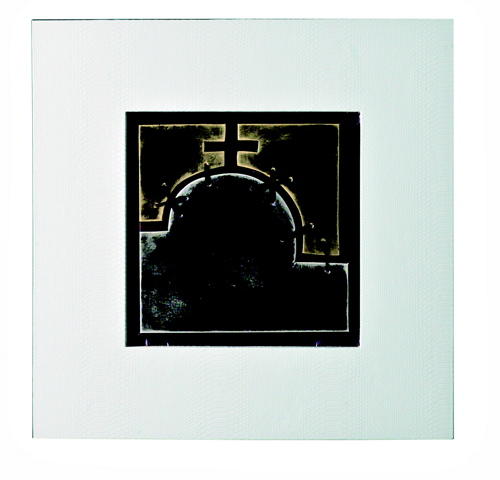 Óleo sobre lienzo multicolor y marco de madera 80x80cm