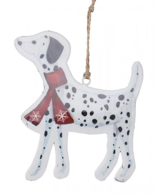 12x Colgante de perro dálmata rosado