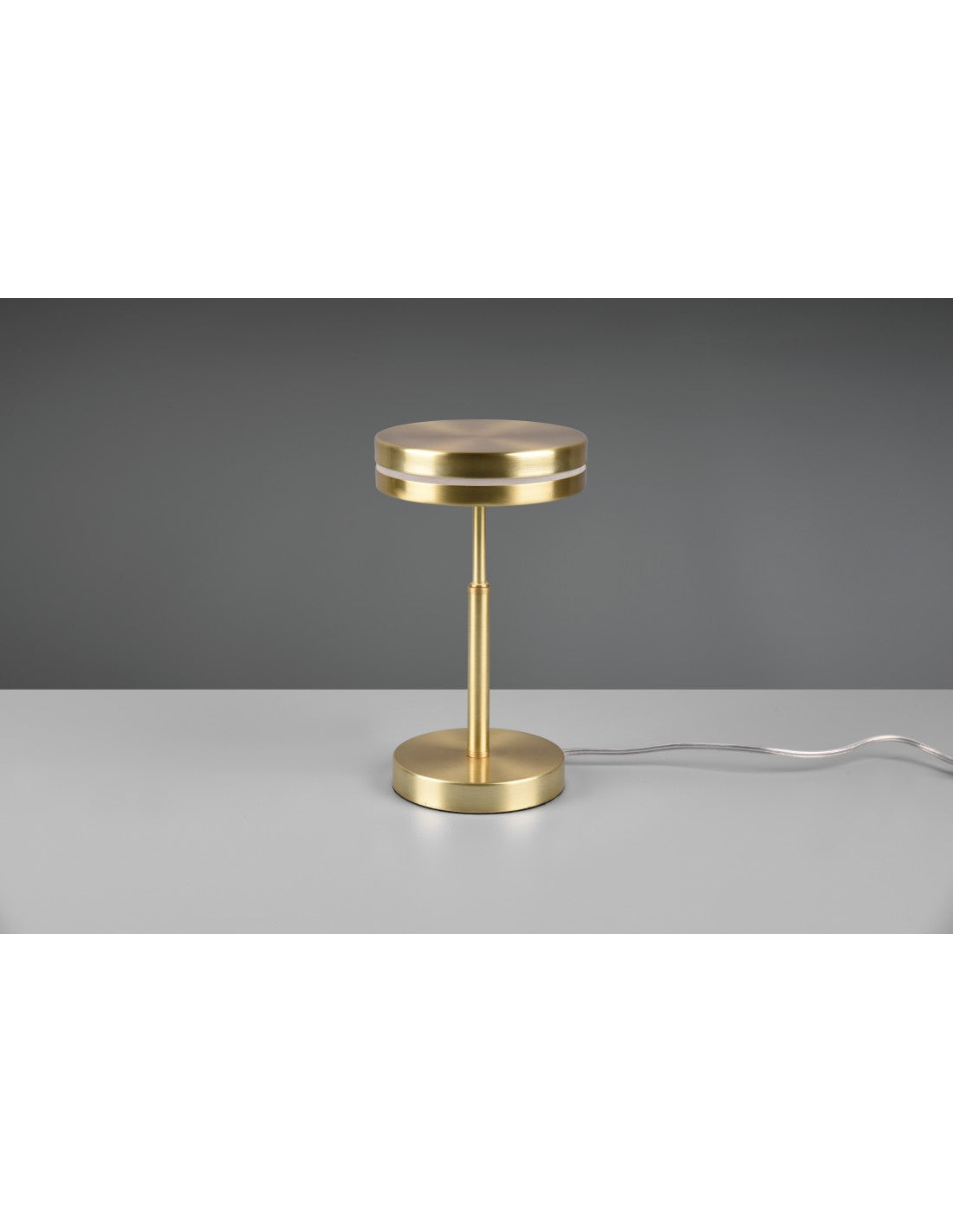 Lámpara de mesa LED moderna para discoteca Franklin Brass Trio Lighting